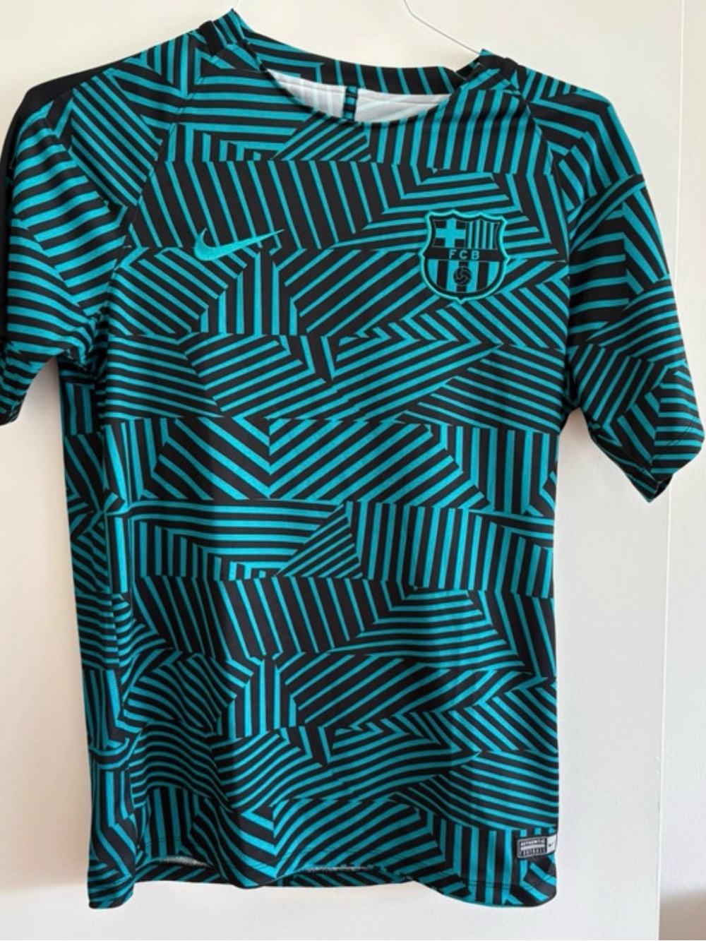 Nike FC Barcelona 2016/17 Pre-Match Training Jersey Teal Black Men’s M 808921-39